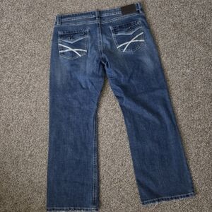TK AXEL HARTFORD,COXX SLIM BOOT CUT MEDIUM WASH MENS SZ 38/32 Actual 41x31‎